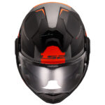Kaciga LS2 Flip Up FF901 ADVANT X OBLIVION mat crno narandžasta sa naočarima 3XL - Slika 5
