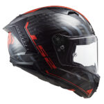 Kaciga LS2 Full Face FF805 THUNDER CARBON SPUTNIK sivo crvena XL - Slika 4