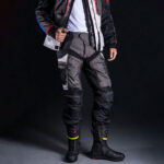 Pantalone LS2 NORWAY muške crno sive - Slika 3