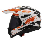 Kaciga LS2 Enduro MX702 PIONEER II NAMIB belo narandžasta XXL - Slika 2
