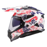 Kaciga LS2 Enduro MX702 PIONEER II FANTASY belo crveno plava M - Slika 2