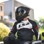 Jakna LS2 APEX muška crno belo crvena M - Slika 7