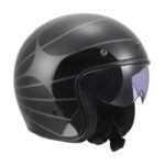 Kaciga LS2 Jet OF601 BOB II COSMIC crno siva M - Slika 7