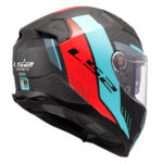 Kaciga LS2 Full Face FF811 VECTOR II CARBON GRID plavo crvena sa naočarima XL - Slika 5
