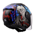 Kaciga LS2 Jet OF616 AIRFLOW II ZOMBIE II crno crvena - Slika 5