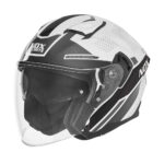 Kaciga NOX Jet N130 EKTO crno bela 2XL