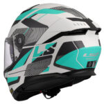 Kaciga LS2 Full Face FF808 STREAM II ROAD CYAN svetlo siva sa naočarima XXL - Slika 3