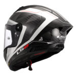 Kaciga LS2 Full Face FF805 THUNDER CARBON GP AERO RAUTE belo siva L - Slika 3