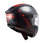 Kaciga LS2 Full Face FF805 THUNDER CARBON SPUTNIK sivo crvena - Slika 2