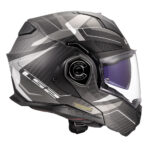 Kaciga LS2 Flip Up FF901 ADVANT X CARBON HORIZON hrom siva sa naočarima 3XL - Slika 6