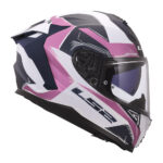 Kaciga LS2 Full Face FF817 CHALLENGER II FLAMAN belo roza XL - Slika 6