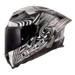 Kaciga LS2 Full Face FF807 DRAGON CARBON ENTHUM srebrna L - Slika 3