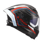 Kaciga LS2 Full Face FF807 DRAGON SUBIC belo plavo crvena XXL - Slika 6