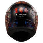 Kaciga LS2 Full Face FF353 RAPID II ZOMBIE crno crvena M - Slika 3