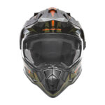 Kaciga NOX Enduro sa vizirom N312 TRACK KHAKI narandžasta XL - Slika 2
