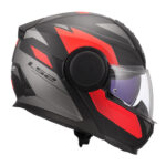 Kaciga LS2 Flip Up FF902 SCOPE II DURIA crno crvena L - Slika 6