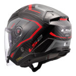 Kaciga LS2 Jet OF603 INFINITY II CARBON URUS crno crvena M - Slika 3