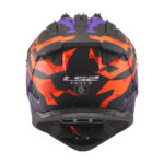 Kaciga LS2 Cross MX708 FAST II GROTESK ljubičasto narandžasta XXL - Slika 4