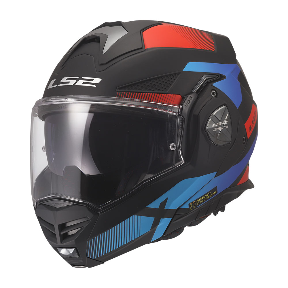 Kaciga LS2 Flip Up FF901 ADVANT X NOVA crno crveno plava XL
