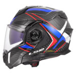 Kaciga LS2 Flip Up FF901 ADVANT X FUTURE carbon plavo crvena sa naočarima 3XL - Slika 2
