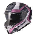 Kaciga LS2 Full Face FF817 CHALLENGER II FLAMAN belo roza XL