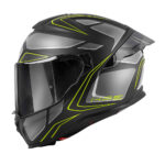 Kaciga GIVI Full Face 55.1 ZEPHIR mat crno titanium srebrno žuta XL - Slika 2