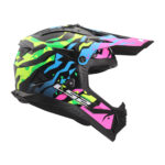 Kaciga LS2 Cross MX708 FAST II GROTESK plavo rozo zelena L - Slika 6