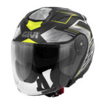 Kaciga jet GIVI X25 TRACE mat crno titanium žuta XL