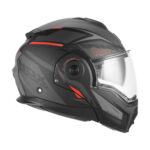 Kaciga NOX PREMIUM SPINNER ARK Flip Up sa naočarima crveno mat crna 2XL - Slika 5