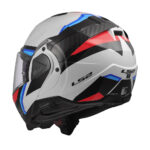 Kaciga LS2 Flip Up FF910 ADVANT II TRIPLE belo plavo crvena M - Slika 5