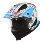 Kaciga LS2 Jet OF606 DRIFTER DEVOR belo plava M - Slika 2