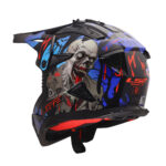Kaciga LS2 Cross MX708 FAST II ZOMBIE II crno crveno plava S - Slika 3