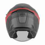 Kaciga NOX Jet N130 EKTO crveno mat crna L - Slika 3