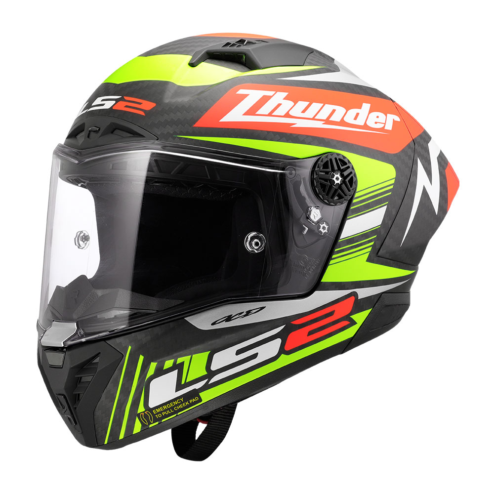 Kaciga LS2 Full Face FF805 THUNDER CARBON GP AERO REPLICA crna S