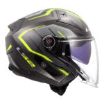Kaciga LS2 Jet OF603 INFINITY II CARBON URUS crno žuta XXL - Slika 6