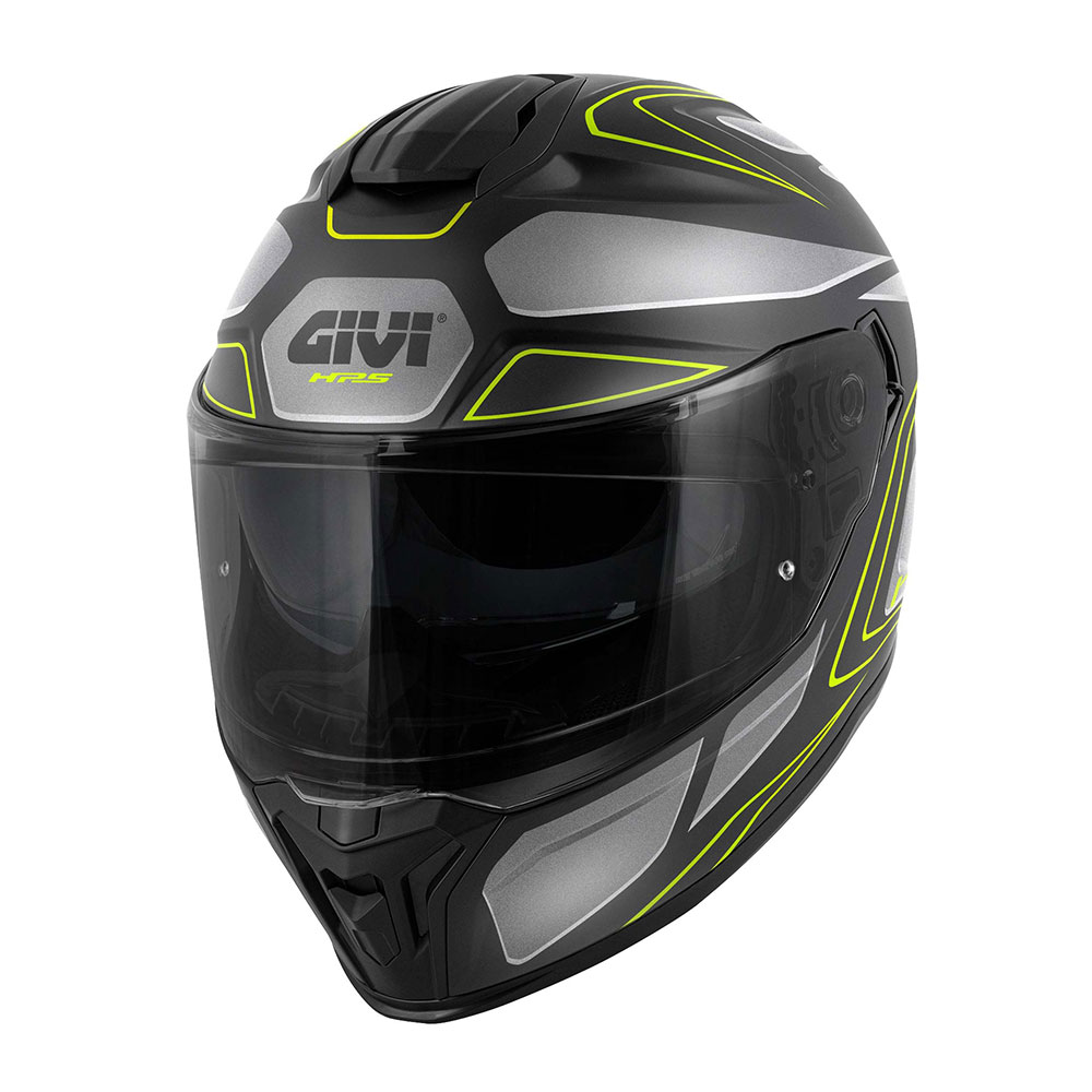 Kaciga GIVI Full Face 55.1 ZEPHIR mat crno titanium srebrno žuta M