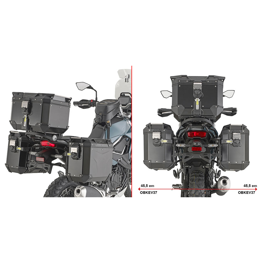 Nosač bočnih kofera GIVI Kawasaki KLE 500 (26) PLO4139CAM