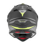 Kaciga NOX Enduro sa vizirom N312 TRACK žuto mat crna - Slika 3