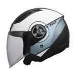 Kaciga LS2 Jet OF616 AIRFLOW II COVER sivo plava - Slika 2