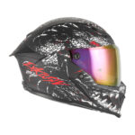 Kaciga NOX EXKLUSIV GOLIATH RAPTOR Full Face mat crno crvena M - Slika 2
