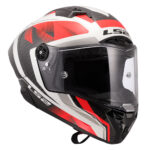 Kaciga LS2 Full Face FF805 THUNDER CARBON GP AERO RAUTE belo crvena M - Slika 7