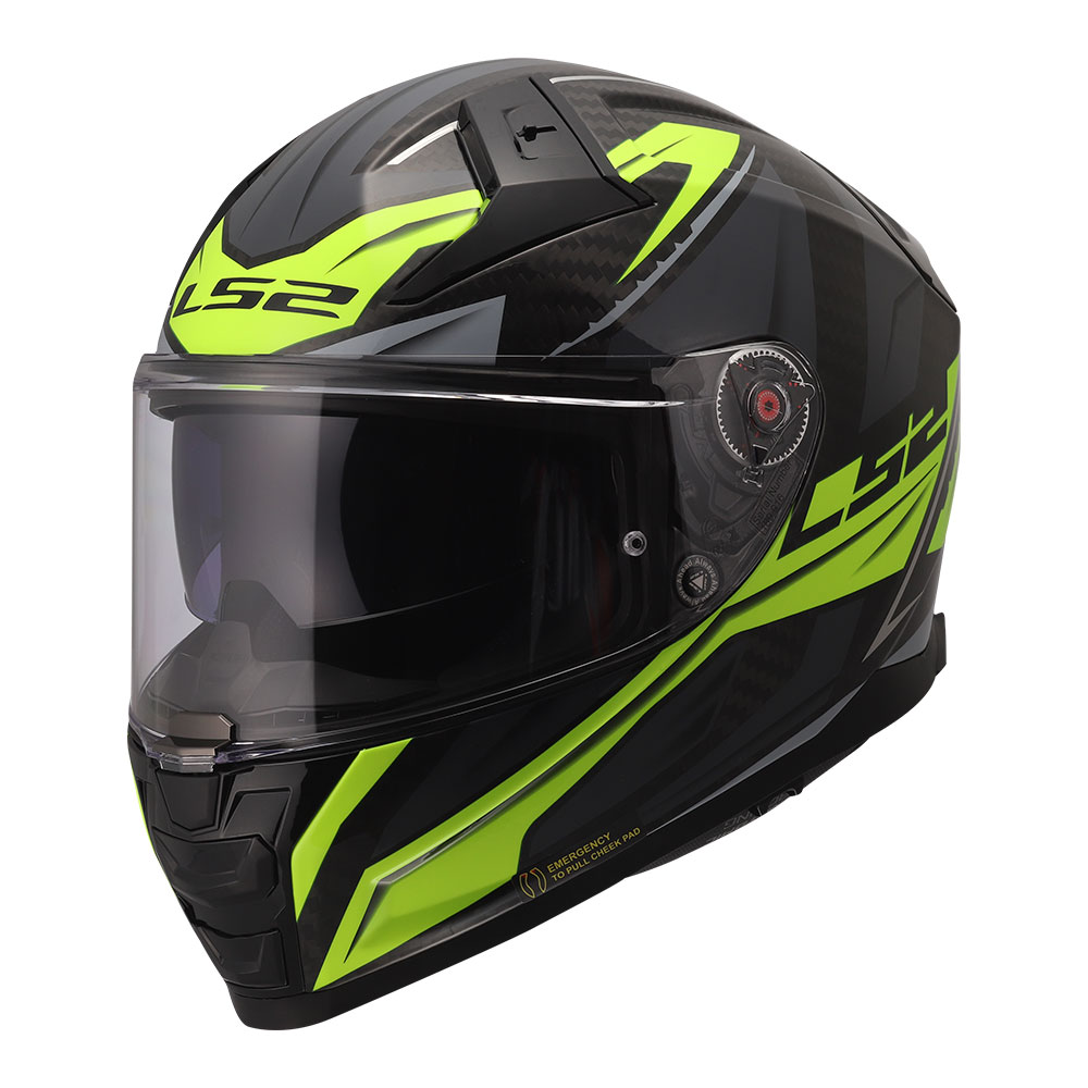 Kaciga LS2 Full Face FF811 VECTOR II CARBON SAVAGE H-V žuta
