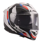 Kaciga LS2 Full Face FF818 STORM III SPORTY belo plavo crvena XS - Slika 7