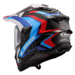 Kaciga LS2 Enduro MX701 EXPLORER CARBON FRONTIER II belo plavo crvena XXL - Slika 3