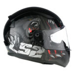 Kaciga LS2 Full Face FF353 RAPID II CLAW crno crvena XXL - Slika 6