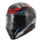 Kaciga LS2 Full Face FF811 VECTOR II CARBON SAVAGE belo plavo crvena XXL