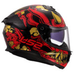 Kaciga LS2 Full Face FF808 STREAM II DRAKO crno crvena sa naočarima S - Slika 6