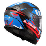 Kaciga LS2 Full Face FF811 VECTOR II CARBON TANTIC crveno plava L - Slika 5