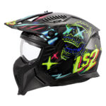 Kaciga LS2 Jet OF606 DRIFTER RAYZ crno plava M - Slika 2