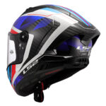 Kaciga LS2 Full Face FF805 THUNDER CARBON GP AERO RAUTE plavo crvena XL - Slika 3
